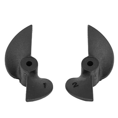 Imagen de Dilwe 1 Par de Hélices Barco RC, 2 Cuchillas CW CCW Nylon para Accesorios Eje mm Control Remoto