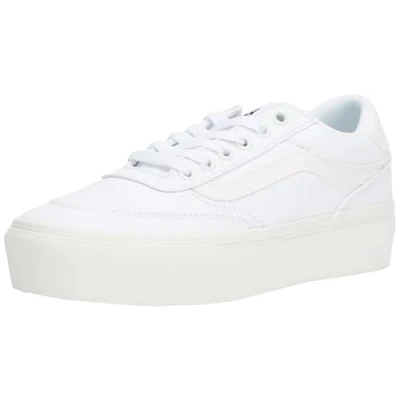 Imagen de Vans Brooklyn LS Platform, Zapatillas Mujer, Lona Blanca y Blanca, 42.5 EU
