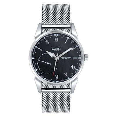 Imagen de SUPBRO Reloj Analógico de Cuarzo con Correa en Acero Inoxidable Relojes Hombre Pulsera