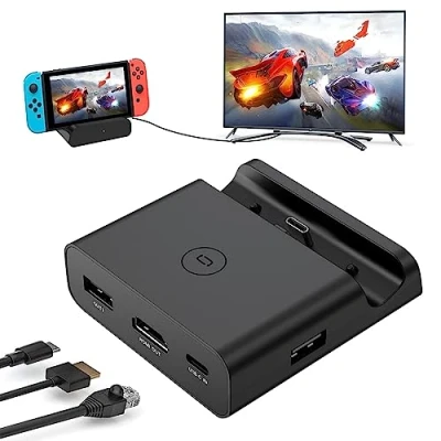 Imagen de Switch Docking Station, Estación de Acoplamiento para Switch, Dock Station Deck Console USB con HDMI