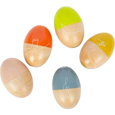 Imagen de Small Foot Huevos Musicales Groovy Beats, instru. Infantil a Partir de 6 Meses, Madera, sensación Ritmo/Beat, 12252 Toys, Multicolor