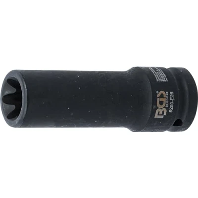 Imagen de BGS 5250 E26 Llave de vaso impacto E Torx, larga entrada 20 mm (3/4&quot;)