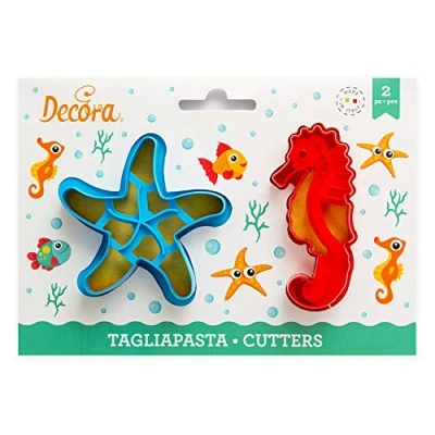 Imagen de Decora 0255135 SET 2 CORTADORES DE PLÁSTICO SEA LIFE
