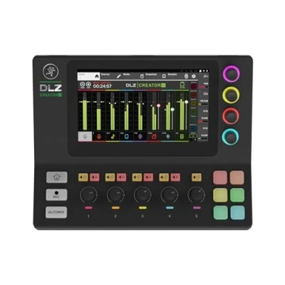 Imagen de MACKIE DLZ Creator XS mezclador digital compacto adaptable para podcasting, streaming y YouTube con modos de usuario, tecnología Mix Agent, AutoMix previos micro Onyx80