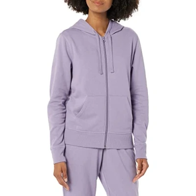Imagen de Amazon Essentials Sudadera con Capucha de Forro Polar Cremallera Completa (Disponible en Tallas Grandes) Mujer, UVA, S