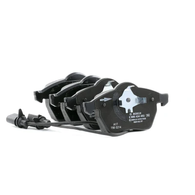 Imagen de BOSCH 0 986 424 482 Juego de pastillas freno Low Metallic con sensor desgaste incorporado Chapa antichirridos, clip émbolo norauto,