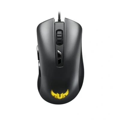 Imagen de ASUS TUF gaming M3 ergonomic wired RGB mouse with 7000 dpi sensor, lightweight build, durable coating, heavy duty switches, seven programmable buttons and Aura Sync