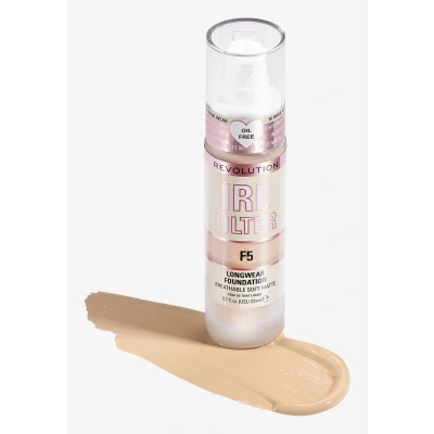 Imagen de Makeup Revolution, IRL Filter Longwear Foundation, Medium to Full Coverage, F5, 23ml