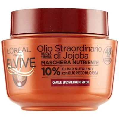 Imagen de Elvive L&#039;Oréal Paris Mascarilla Nutritiva para Cabello Seco o Apagado Aceite Extraordinario, 300 ml ( Paquete de 3)