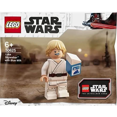 Imagen de LEGO Star Wars Luke Skywalker Minifigura de leche azul