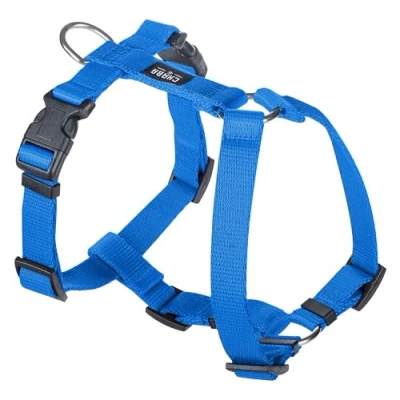 Imagen de Chaba Guard Arnes para Perro pequeño con Control, antitirones, Evita tirones y Asfixia, Ajuste en 5 etapas, Cómodo Ligero, Arnés clásico Perros, Dog Harness, Talla S, Azul