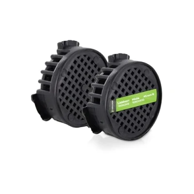 Imagen de DEKAROX Juego de filtros carbón activo 45 mm diámetro, compatible con Liebherr 9096342, filtro para frigorífico, congelador, combinación vino, aire acondicionado