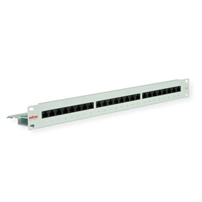 Imagen de Roline Cat.6/class E 19&quot;&quot; Patch Panel, 24 Ports, Utp Light Grey