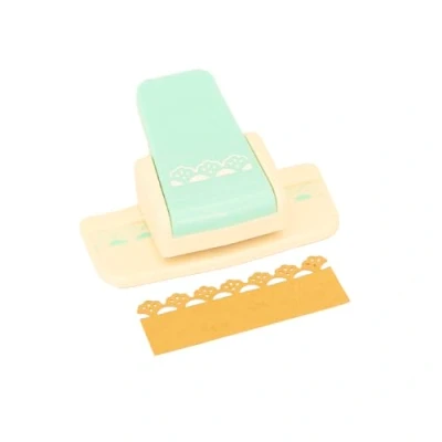 Imagen de Craftelier Perforadora de Palanca a Presión para Realizar Bordes con Conchas Troqueladas en Papeles y Cartulinas Especial Scrapbooking Manualidades Tamaño Aprox. 4,5 x 2,95 4,8 cm