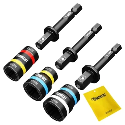 Imagen de SabreCut SCDINK1 destornilladores magnéticos reversibles 2 en 1 de doble tamaño para taladros y impacto (tamaños: 7 mm/8 mm, 8 10 mm mm/13 mm)