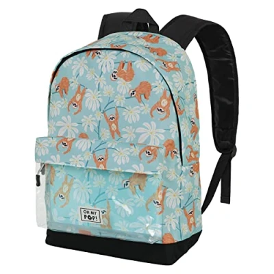 Imagen de Oh My Pop! Lazy Mochila HS Clear, Turquesa, 30 x 41 cm, Capacidad 22 L