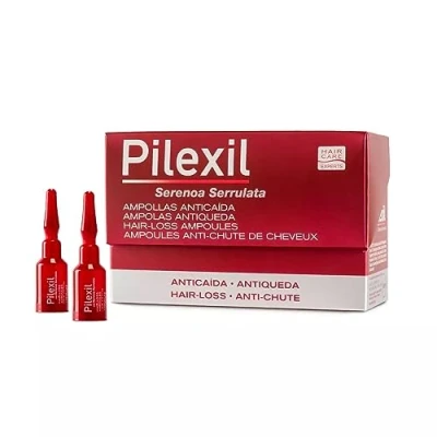 Imagen de PILEXIL AMPOLLAS Anticaída 15 x 5 ml, Aplicación Tópica, Frena la Caída del Cabello, para Hombres o Mujeres, Aumenta Densidad, Excelente Tolerancia
