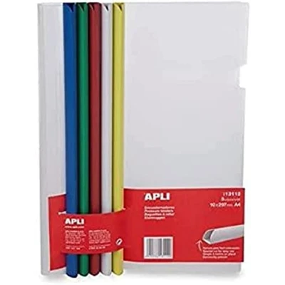 Imagen de APLI 13112 Encuadernadores deslizantes con funda colores surtidos 5 u.