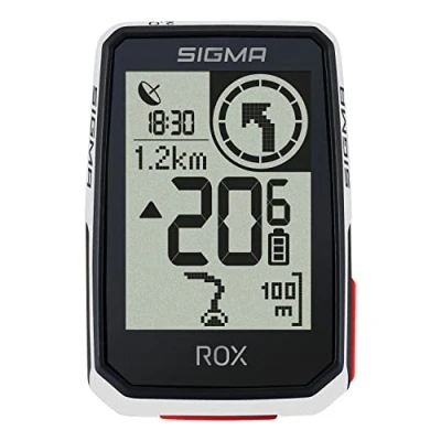 Imagen de SIGMA ROX 2.0 negro, ciclocomputador inalámbrico con GPS incl. soporte de GPS, para el aire libre disfrutar los paseos en bicicleta, 44,9 x 73,6 18,4 mm
