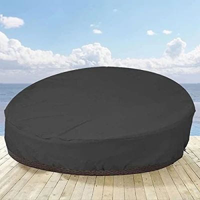 Imagen de cama redonda, impermeable, para exterior, sofá jardín, resistente a los rayos UV
