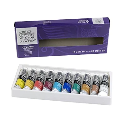 Imagen de Winsor &amp; Newton óleo al agua Artisan Set de mezclable con 10 tubos 37ml, colores surtidos