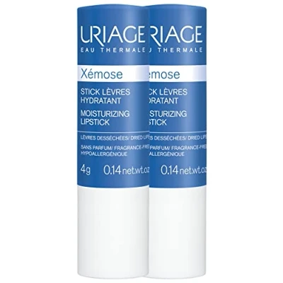 Imagen de Maquillaje de la marca Uriage, Labial hidratante, Xemose Stick 4 gramos, Bálsamo Duplo 2X1, Hidratante Labios, Hidrata Y Nutre Los Labios