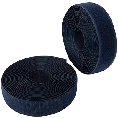 Imagen de AERZETIX C65969 Cinta/rollo de scratch 30mm 5 metros auto agarre organizador/sujetacables tira enganche bolsa prenda correa color: azul oscuro en poliamida y poliéster