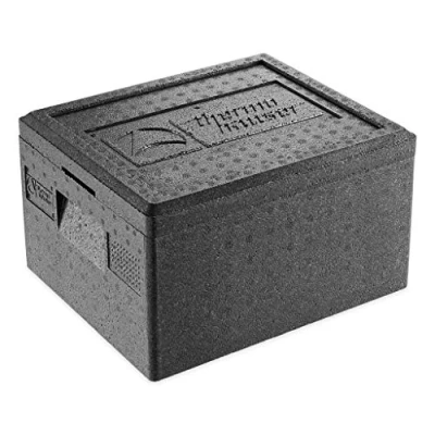 Imagen de thermohauser Caja térmica EPP GN 1/2 con tapa, 14 litros de capacidad, 39 x 33 23 cm