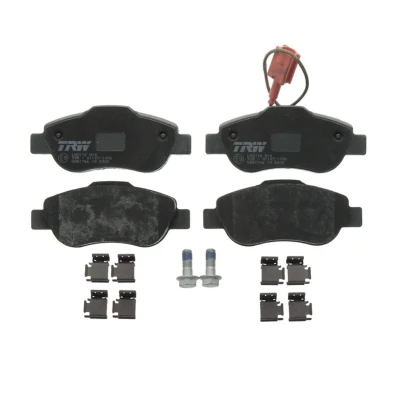 Imagen de TRW COTEC GDB1746 Juego de pastillas freno con contacto avisador desgaste tornillos pinza accesorios FIAT: 500 Hatchback