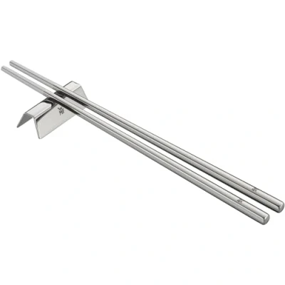 Imagen de WMF Nuova Chopstick Set de Palillos 6 Piezas con Soporte para Cubiertos 2 Personas Acero Inoxidable Cromargan Pulido, Apto Lavavajillas