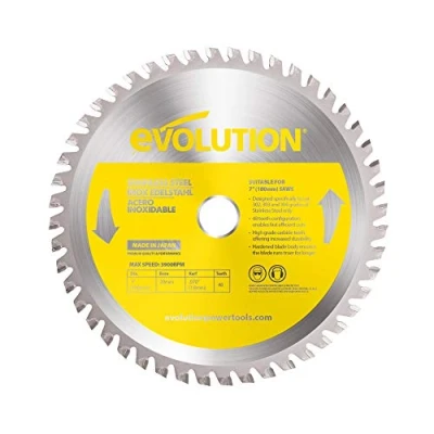 Imagen de Evolution Power Tools acero inoxidable corte hoja de sierra, 180BLADESS
