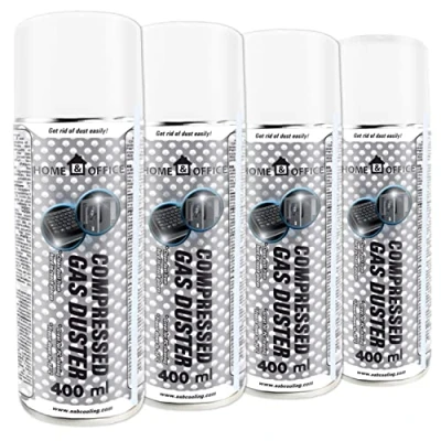 Imagen de AABCOOLING spray de aire comprimido K1 Home&amp;Office 4x400 ml, para fotocopiadoras, pantallas aire, soplador polvo, material oficina, equipos limpieza, limpieza PC