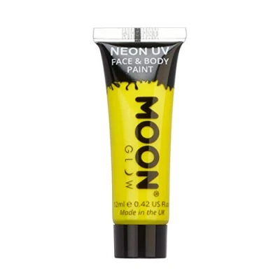 Imagen de Moon Glow Pintura corporal y facial intensa de neón UV Intenso Amarillo 12 ml