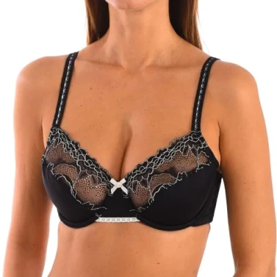 Imagen de Selene Sujetador Lucia Con Aros, color negro, talla 95C