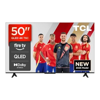 Imagen de TCL 50T6C 50 QLED 4K HDR TV, Fire TV (Smart with Dolby Vision &amp; Atmos, HDR10+, Press Ask Alexa)