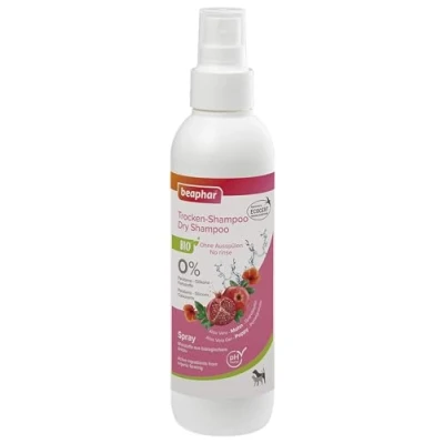 Imagen de beaphar 17750 Champú seco orgánico para Perros y Gatos, Cuidado Suave Limpieza del Pelaje sin Agua, 200 ml