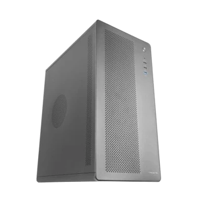 Imagen de Tacens AEROM, Caja PC Micro ATX, Estructura Metálica Robusta con Rejilla Frontal, 1x Ventilador Trasero 120mm Ultrasilencioso, Soporte hasta 3X Ventiladores Frontales, Minitorre PC, USB 3.0, Negro