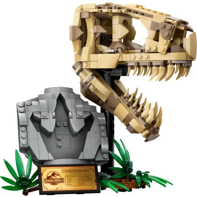 Imagen de LEGO Jurassic World Fósiles de Dinosaurio: Cráneo T. rex Juguete, Juego Educativo para Niños, Niñas y Fans la Película 9 Años o Más Maqueta Construcción Esqueleto con Huesos 76964