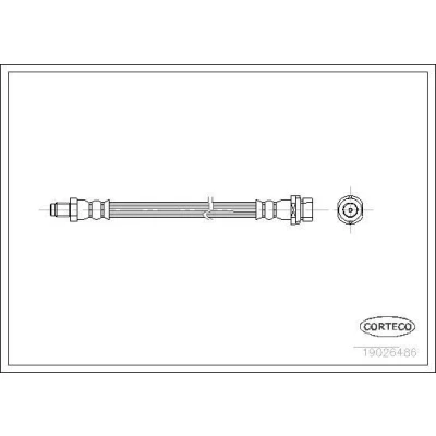 Imagen de CORTECO 19026486 Latiguillos de Freno Eje trasero 160 FORD: Focus Mk1 Hatchback, MONDEO 3 Stufenheck, Familiar