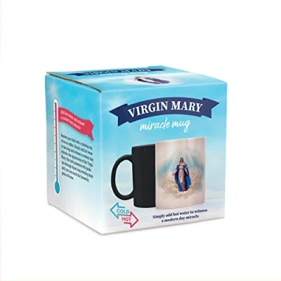 Imagen de Bubblegum Stuff Taza de café Virgen María Miracle, apta para alimentos, microondas, lavavajillas, 330 ml
