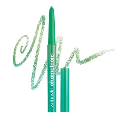 Imagen de Wet n Wild Chameleon Chrome Delineador de Ojos Retráctil Waterproof con Pigmentos Iridiscentes que Reflejan la Luz creando un Cambio Color Dinámico, no Mancha y Dura hasta 18 Horas, Superstar Suit