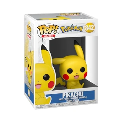Imagen de Funko Pop! Games: Pokemon, Pikachu, (Sitting), Figura de Vinilo Coleccionable, Idea Regalo, Mercancia Oficial, Juguetes para Niños y Adultos, Anime Fans