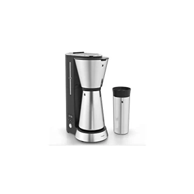 Imagen de WMF Kitchenminis cafetera Aroma de goteo con termo, filtro para hasta 5 tazas café, vaso térmico 350 ml, programa antical, indicador agua, display digital, extraible, 760 W
