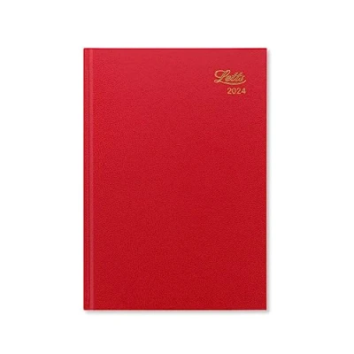 Imagen de Letts Agenda 2024 (tamaño A5, tamaño A5), color rojo