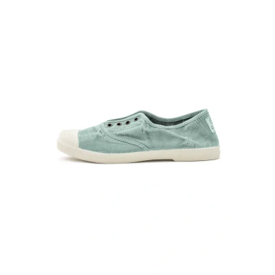 Imagen de Natural World Eco Zapatillas Mujer de algodón orgánico y Caucho Color Aqua 102E