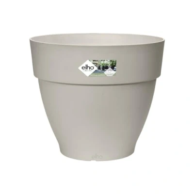Imagen de Elho Vibia Campana Round 40 Macetero por Exterior Ø 39 x H 33.4 cm Blanco/Silky White