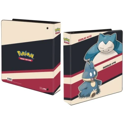 Imagen de Ultra PRO Carpeta de álbumes Pokémon Snorlax &amp; Munchlax 2 pulgadas 3 anillos perfecta para proteger grandes colecciones tarjetas coleccionables, coleccionables y