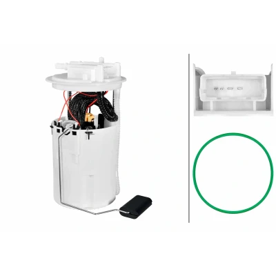 Imagen de HELLA 8TF 358 304 991 Unidad de alimentación combustible con sensor nivel, juntas eléctrico Gasóleo FIAT: Stilo Hatchback