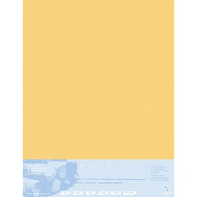 Imagen de Clairefontaine 396022C hojas de dibujo (paquete 5 estera pastel, 1800 µm, 70 x 100 cm, para técnicas secas y pasteles), color amarillo