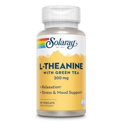 Imagen de Solaray L Theanine 200 Mg. 45 Cápsulas